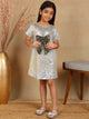 Boa Girls Embellished A-Line Dress - Silver Dress The Tribe Kids 2-3Y Silver