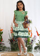 Giada Girls Green Leaf Print Ruffle Skirt with Smocked Waist Skirt The Tribe Kids 4-5Y Leaf Print