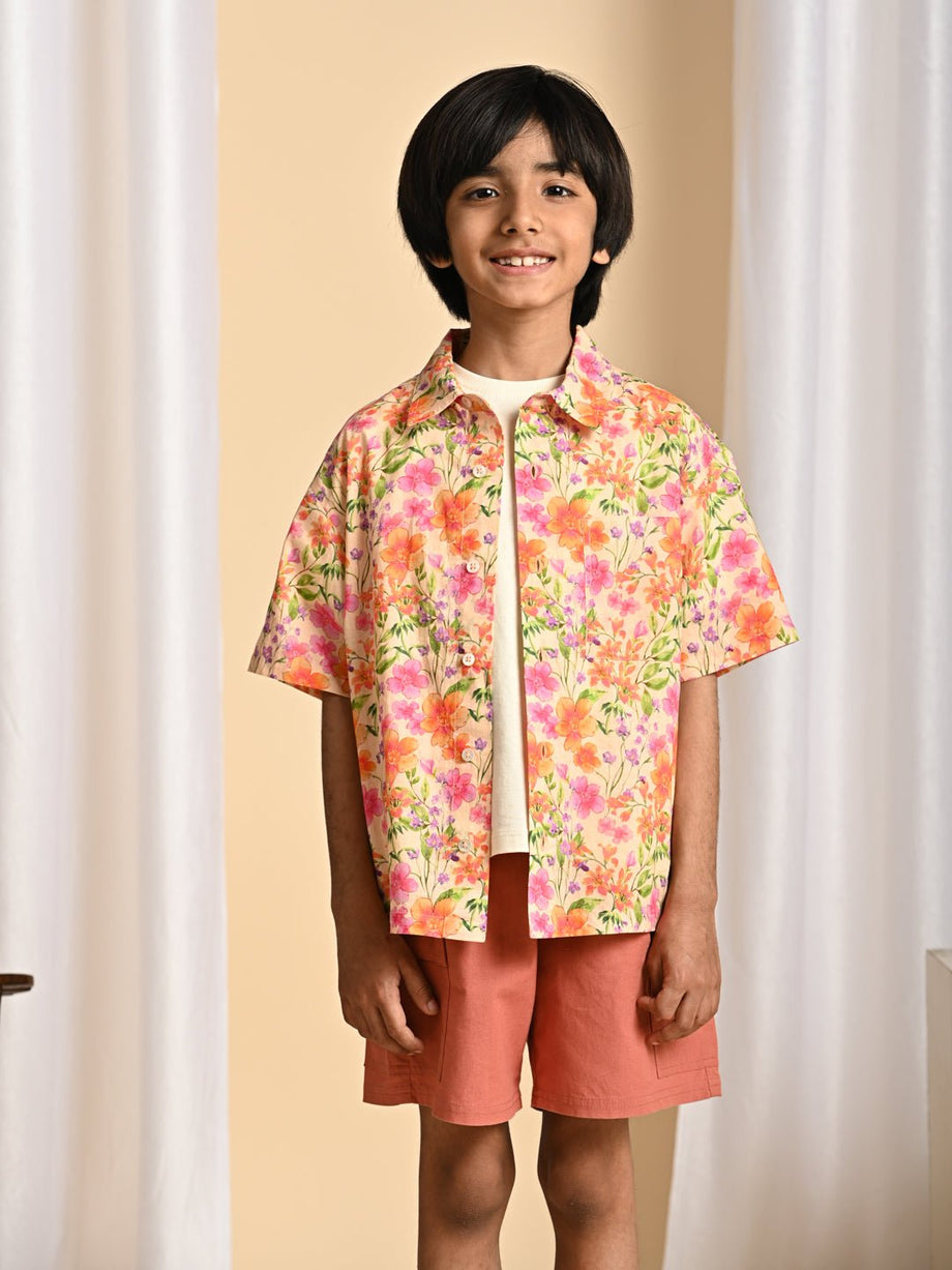 Flower shirt for boys best sale