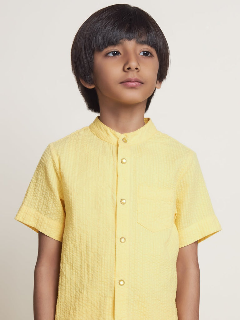 Searsucker Boys Shirt With Shorts Duo Shirts The Tribe Kids   