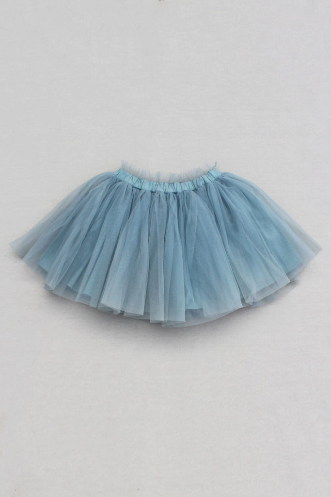 Fabiola Charming Sparkle Net Cotton Girls Skirt - Sea Foam Skirt The Tribe Kids   