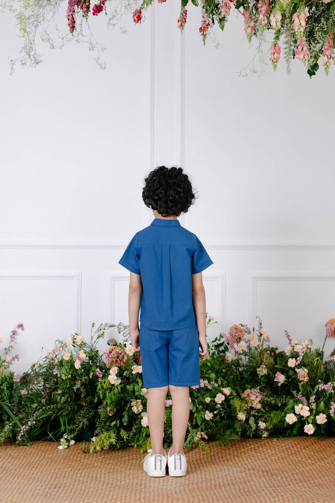 Hector Shirt - Navy Top The Tribe Kids   