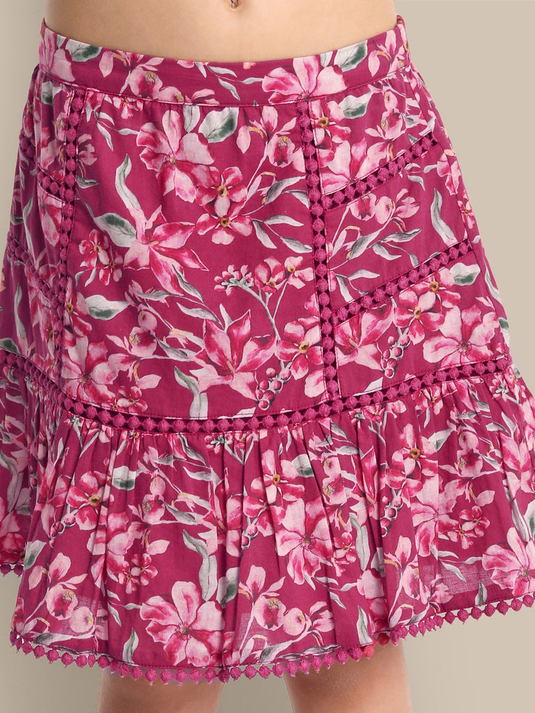 Nina - Red Flower Culotte The Tribe Kids   