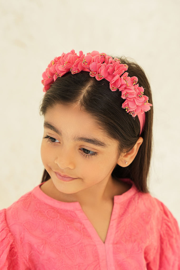 Set of 3 Violeta Flower Crown Headband - Ecru, Lilac, Pink Headbands The Tribe Kids   