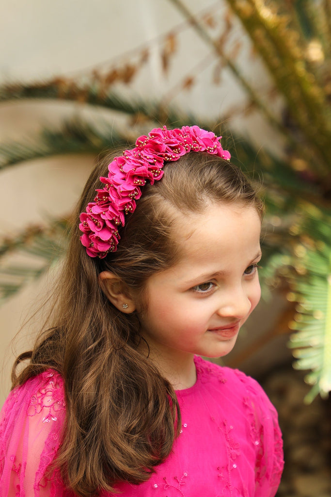 Violeta Flower Crown - Hot pink ACCESSORIES The Tribe Kids   